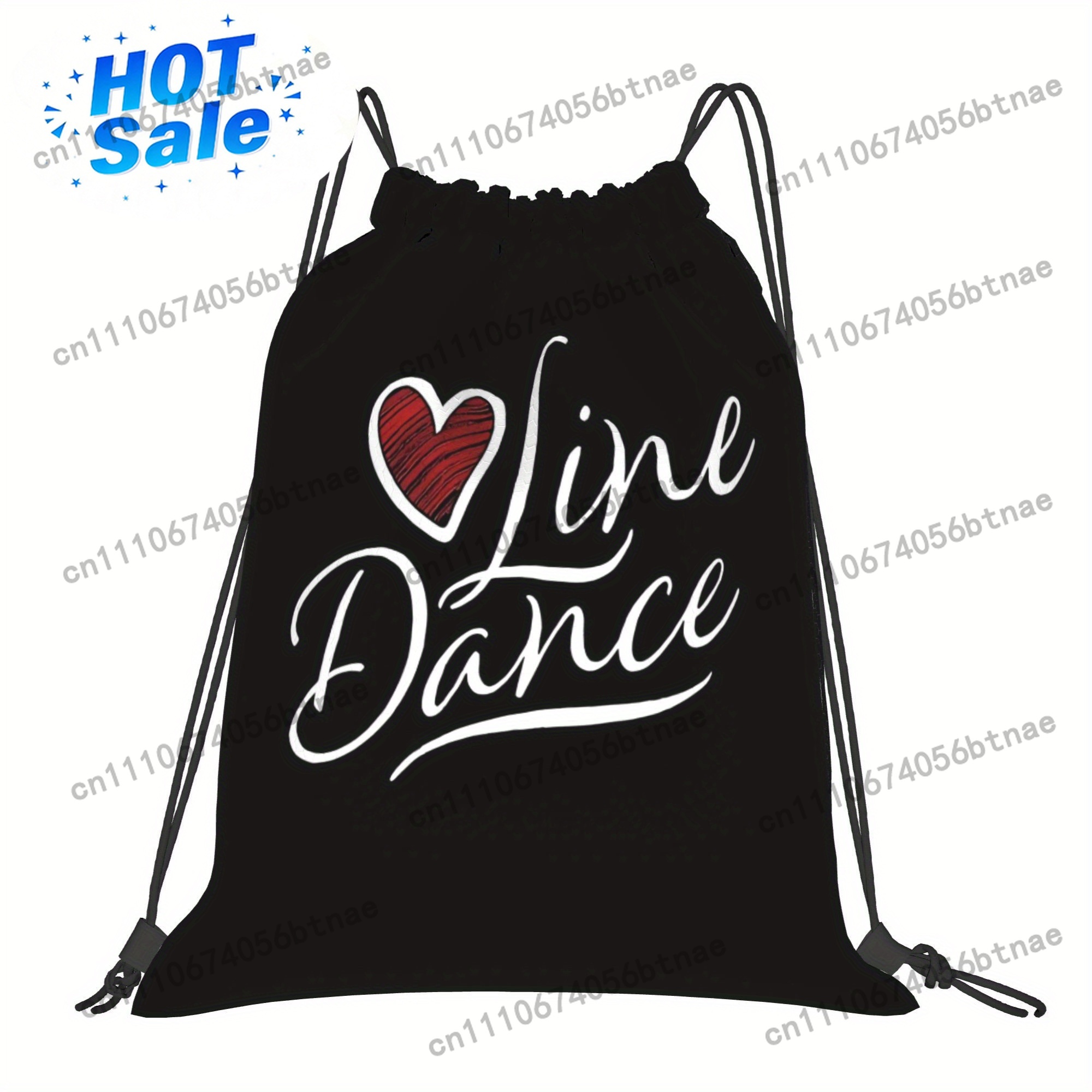 Drawstring Gym Bag - LOVE 라인 댄스 드로스트링 백 -