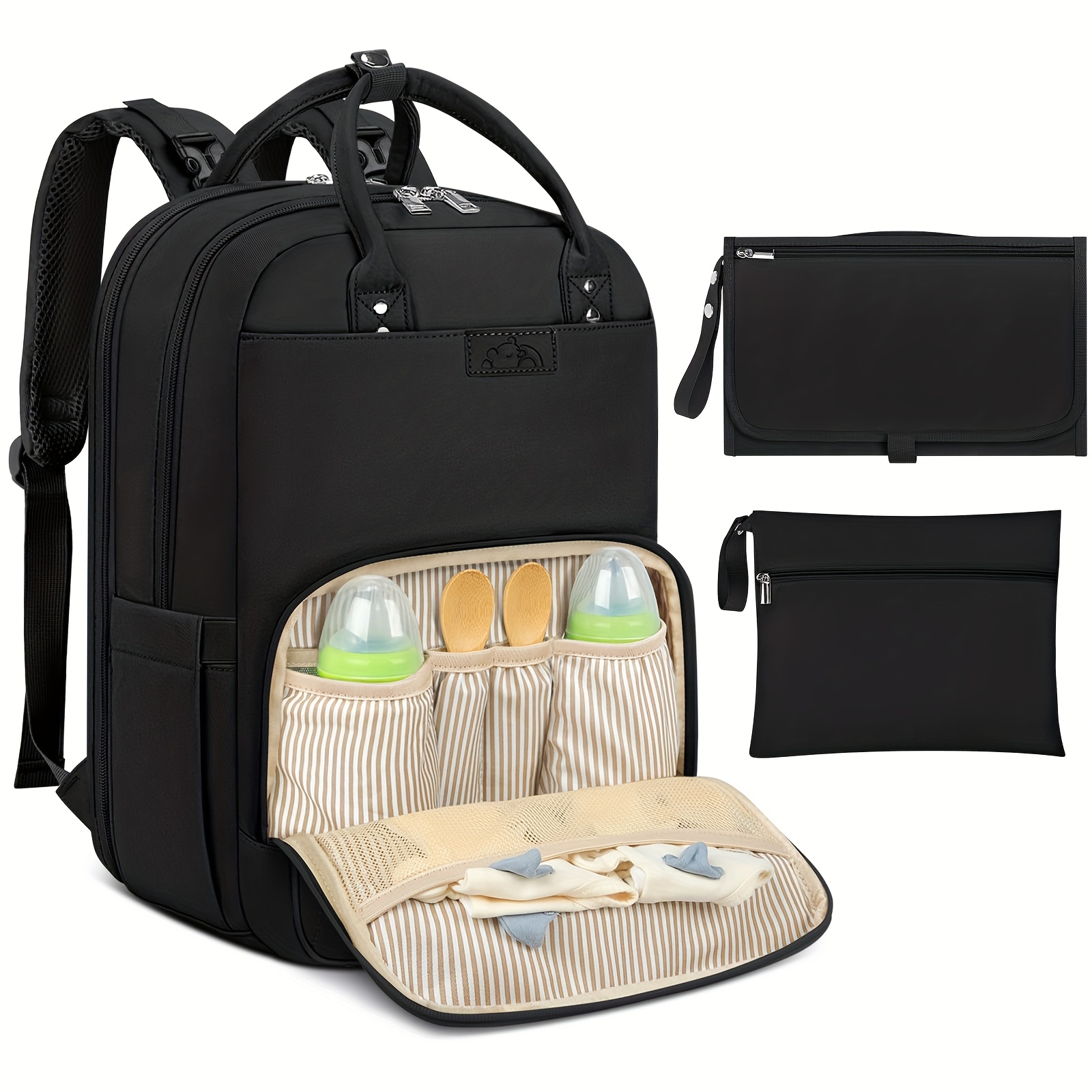 Backpack Diaper Bag - NEWHEY 휴대용 변경 매트가있는 가방 배낭