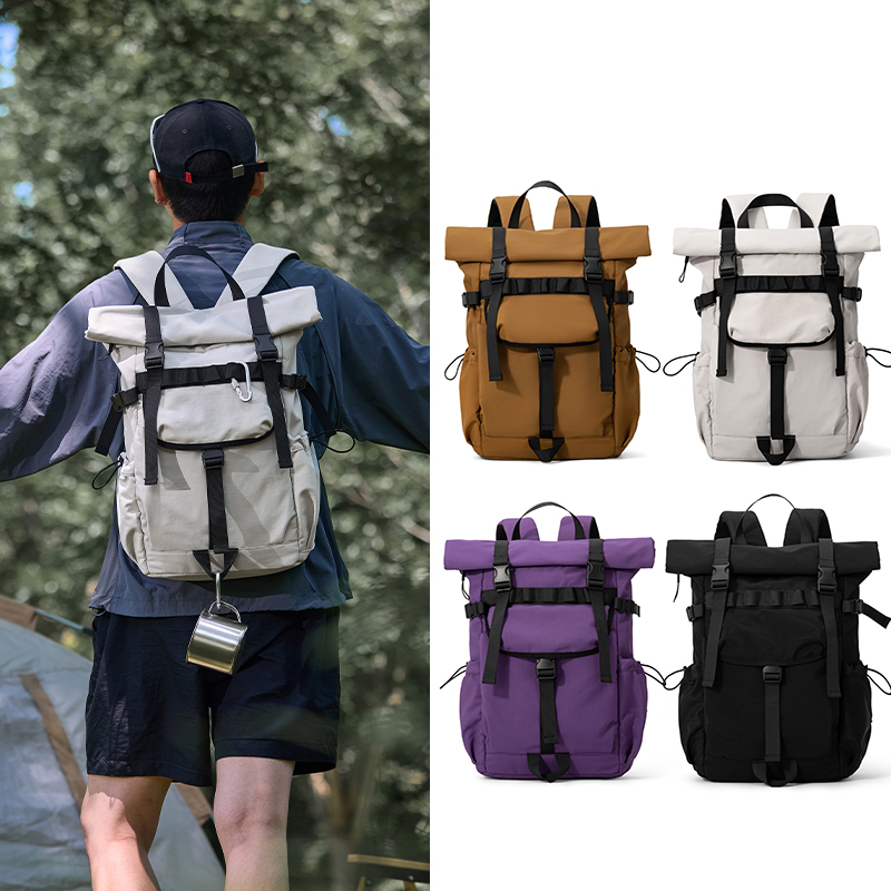 새로운 남성용 롤타입 확장형 여행 백팩 노트북 백팩 야 - Hiking Backpack Waterproof 리뷰 및 가격