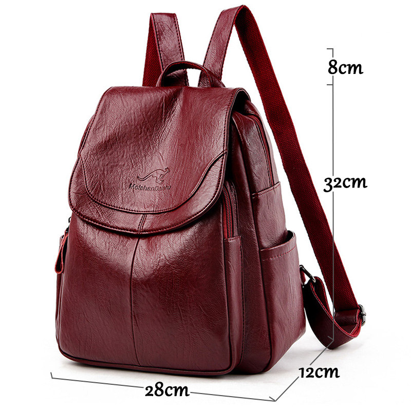 빈티지 소프트 가죽 여성용 백팩 9가지 색상 캐주얼 여 - Leather Backpack Vintage 리뷰 및 가격