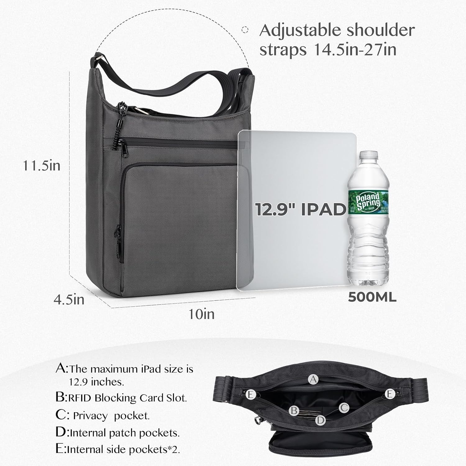슬링 백팩 도난 방지 크로스바디 숄더백 남녀 여행용/업 - Sling Backpack Shoulder 리뷰 및 가격