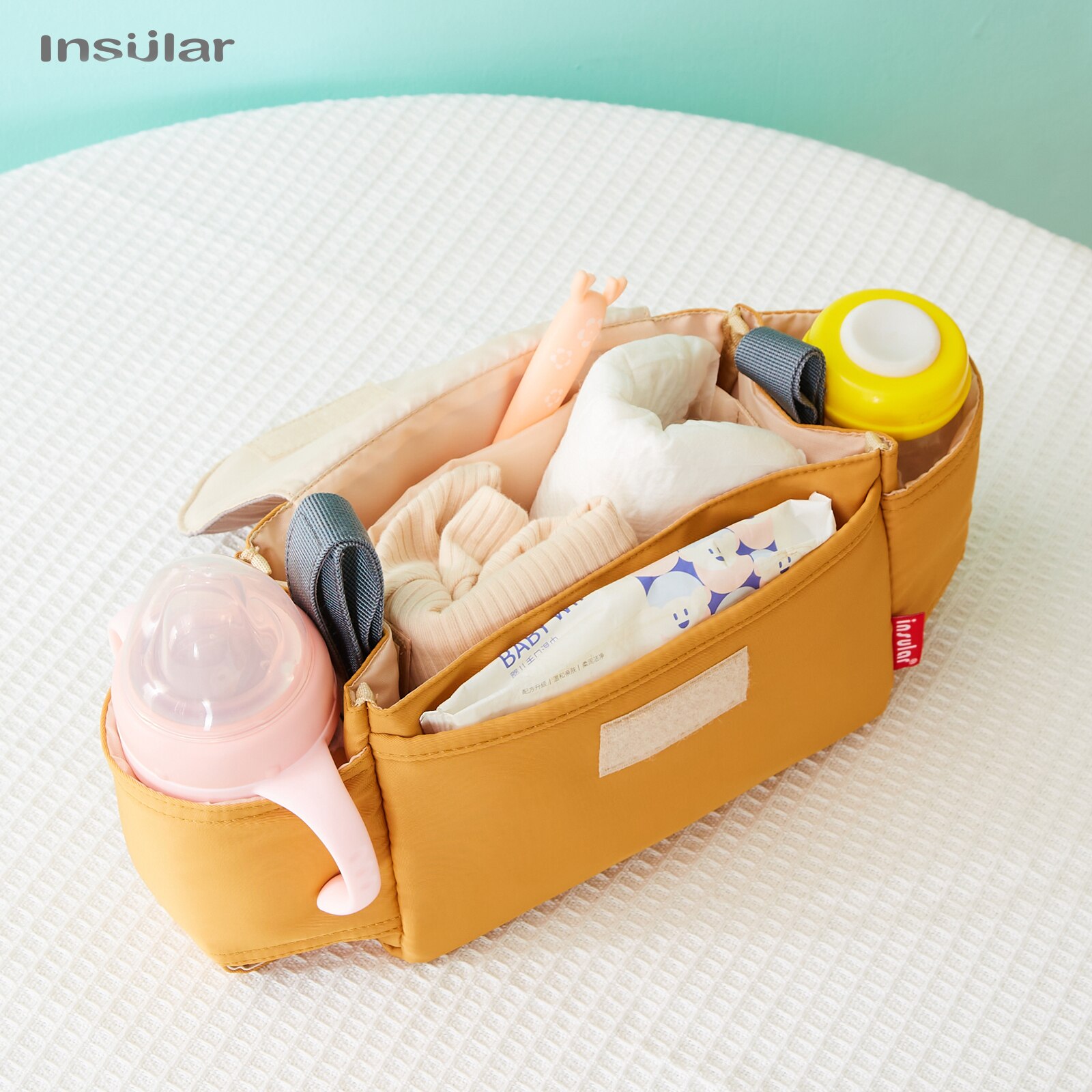 INSULAR 유모차 정리함 컵홀더가 있는 엄마 기저귀 - Backpack Diaper Bag 리뷰 및 가격